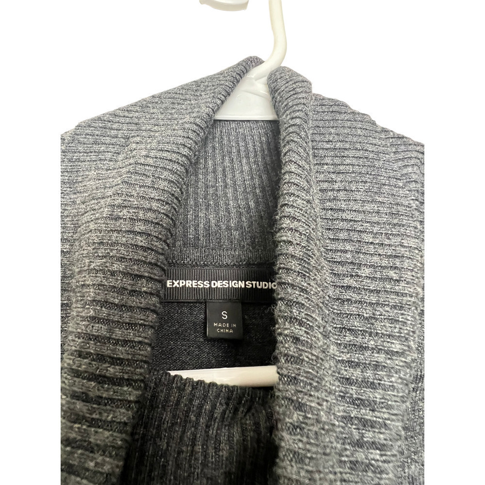 Express Turtleneck Sweater Dress Short Sleeve Midi Small - Picture 3 of 5